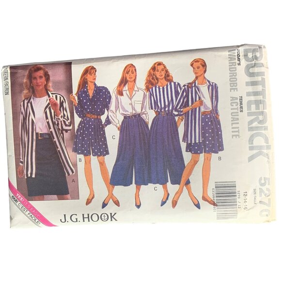Butterick 5270 Sewing Pattern Women's Shirt Skirt J.G. Hook 12-14-16 uncut - Picture 1 of 2